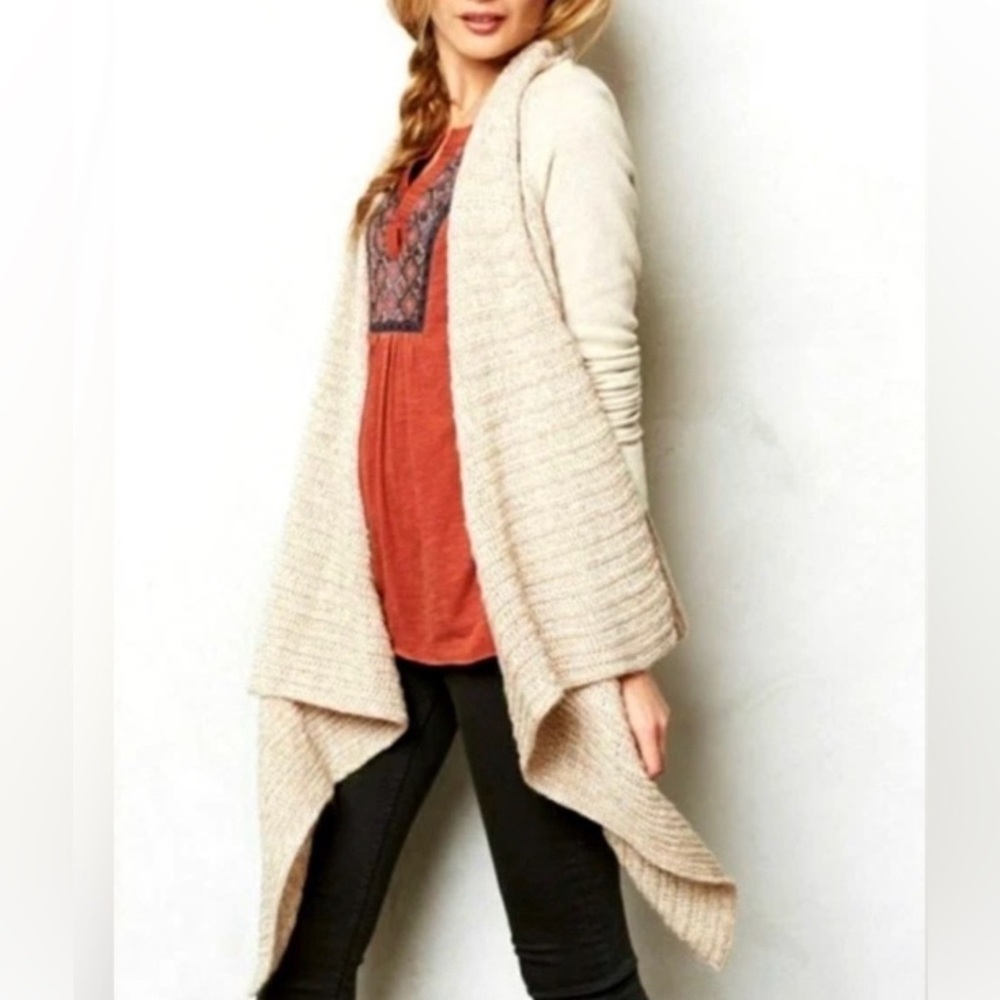 Anthropologie Saturday Sunday Casado
Open Cardigan Oatmeal Beige Small